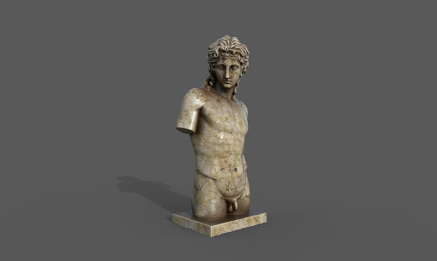 Eros of Centocelle Low-poly 3D model_11
