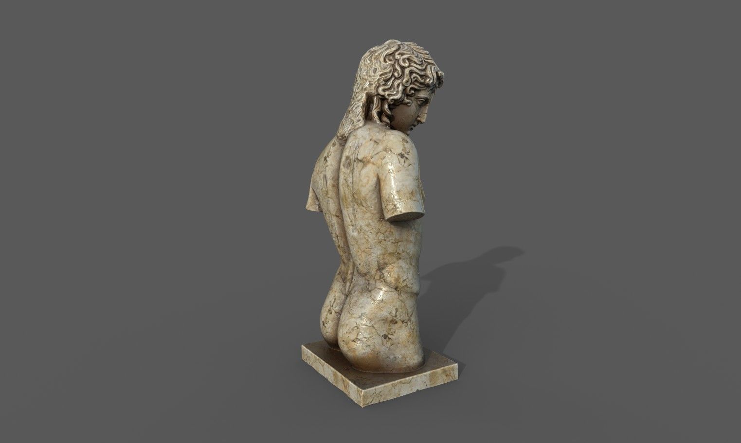 Eros of Centocelle Low-poly 3D model_13