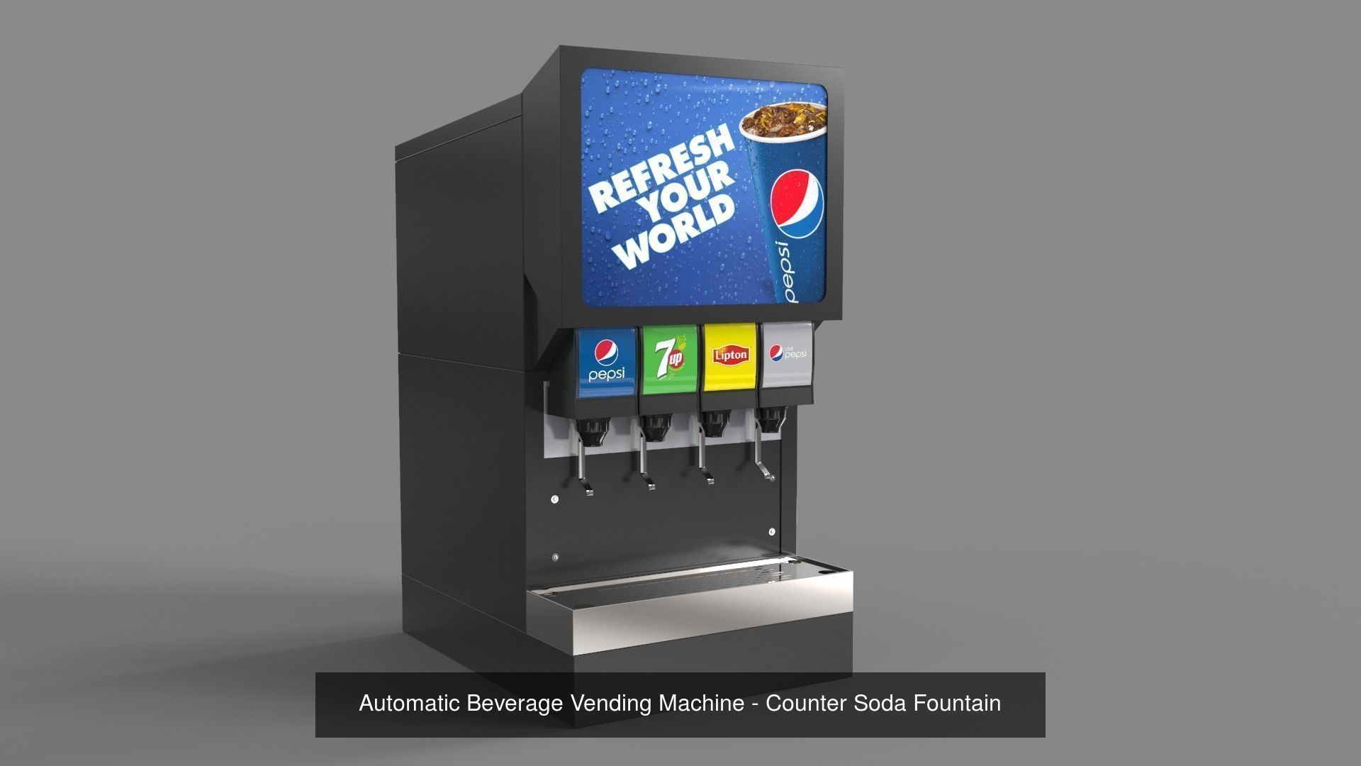 Various Beverage Dispenser Machines 3D Model Collection_2