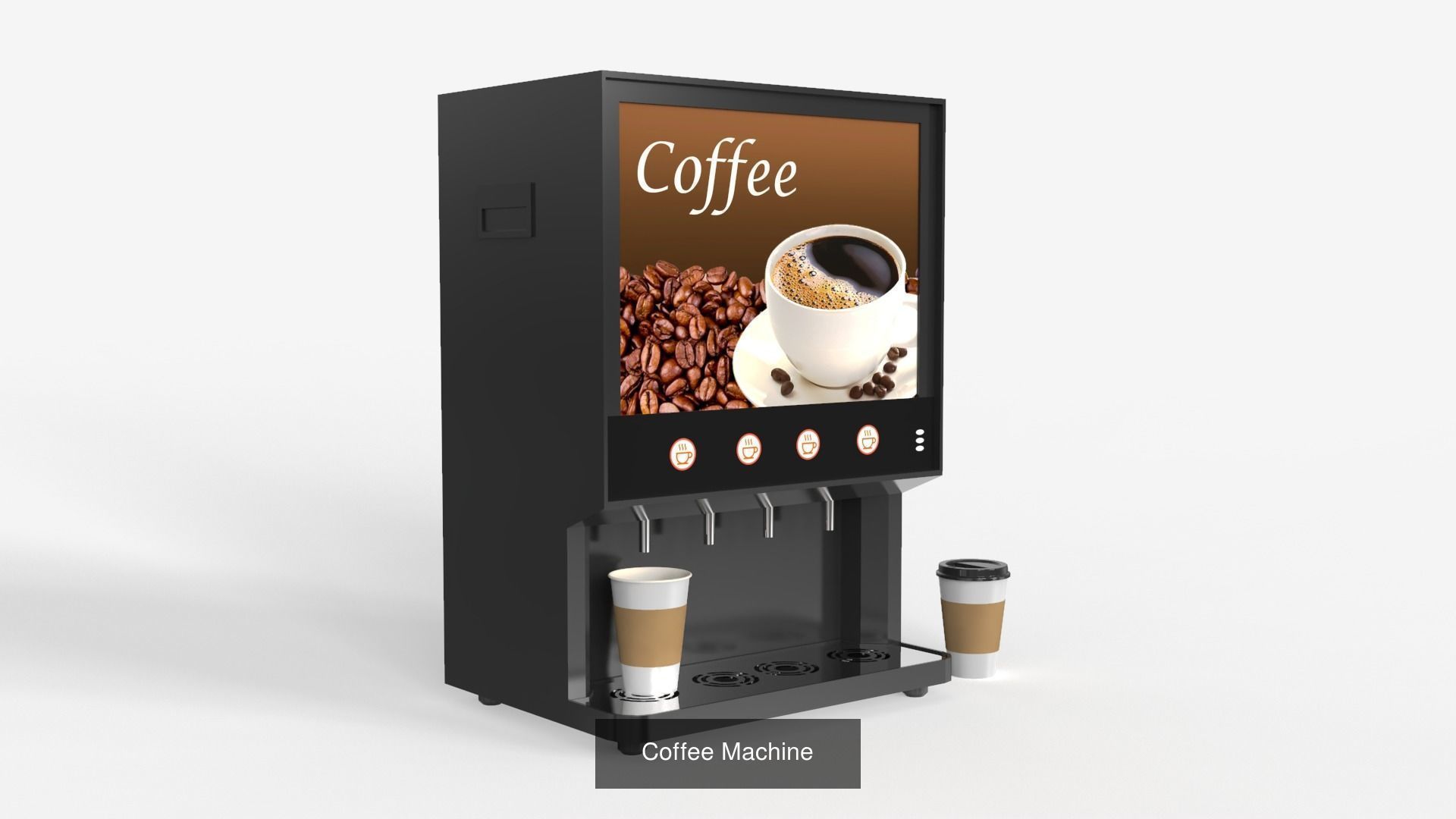 Various Beverage Dispenser Machines 3D Model Collection_4