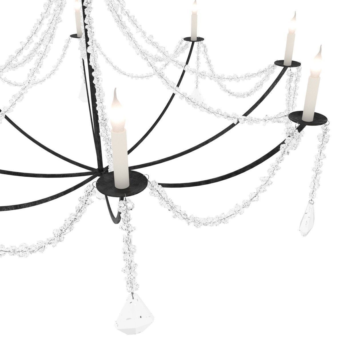 CRYSTAL DRAPE CHANDELIER Low Country Originals 3D model_3