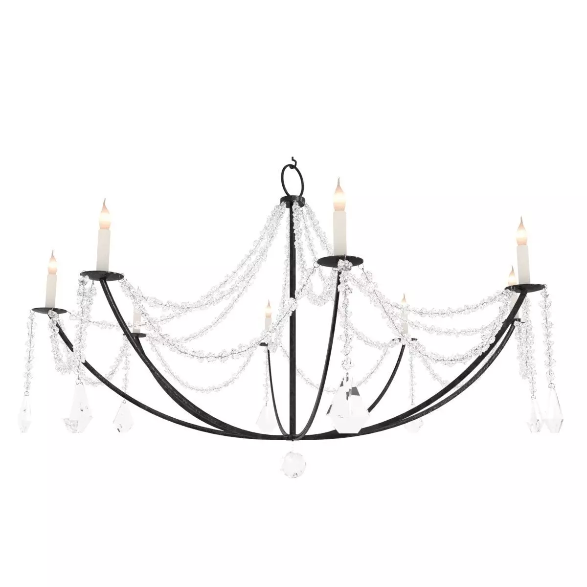 CRYSTAL DRAPE CHANDELIER Low Country Originals 3D model_0