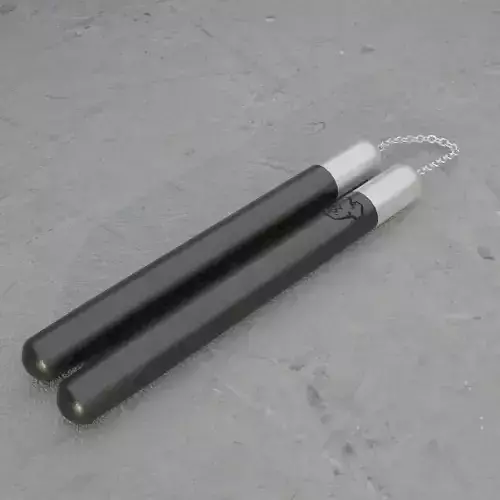 Nunchucks two metal tweezers 3D print model