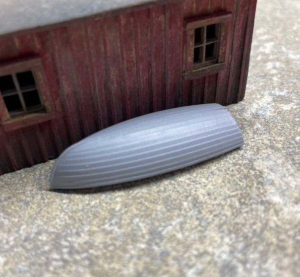 Printable HO Scale Row Boat 3D print model_3