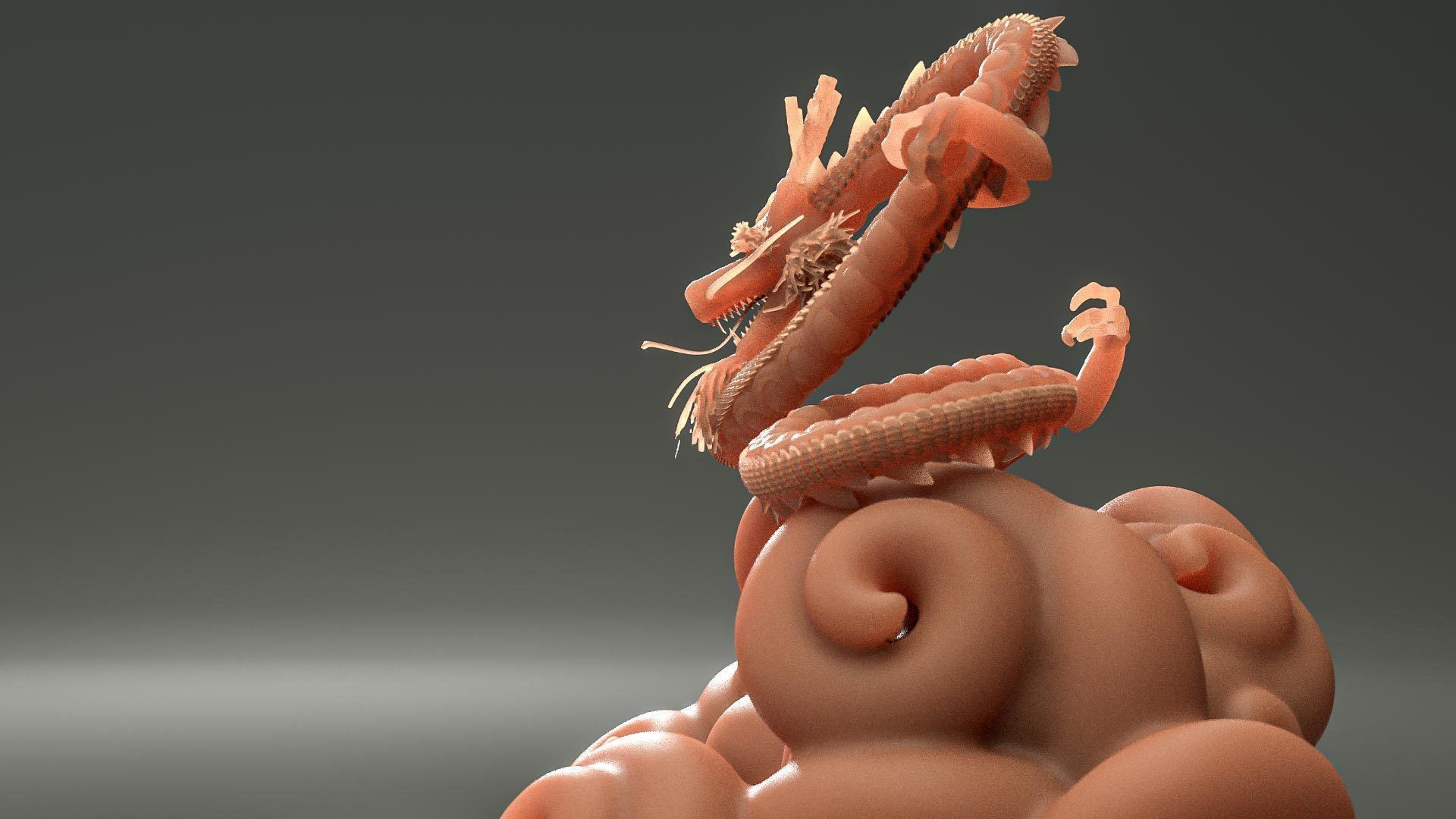 Shenron fron Dragon Ball - 3D print Model 3D print model_4