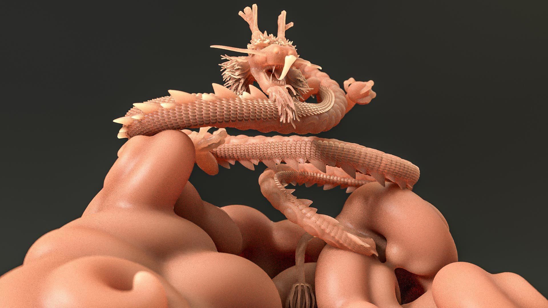 Shenron fron Dragon Ball - 3D print Model 3D print model_8