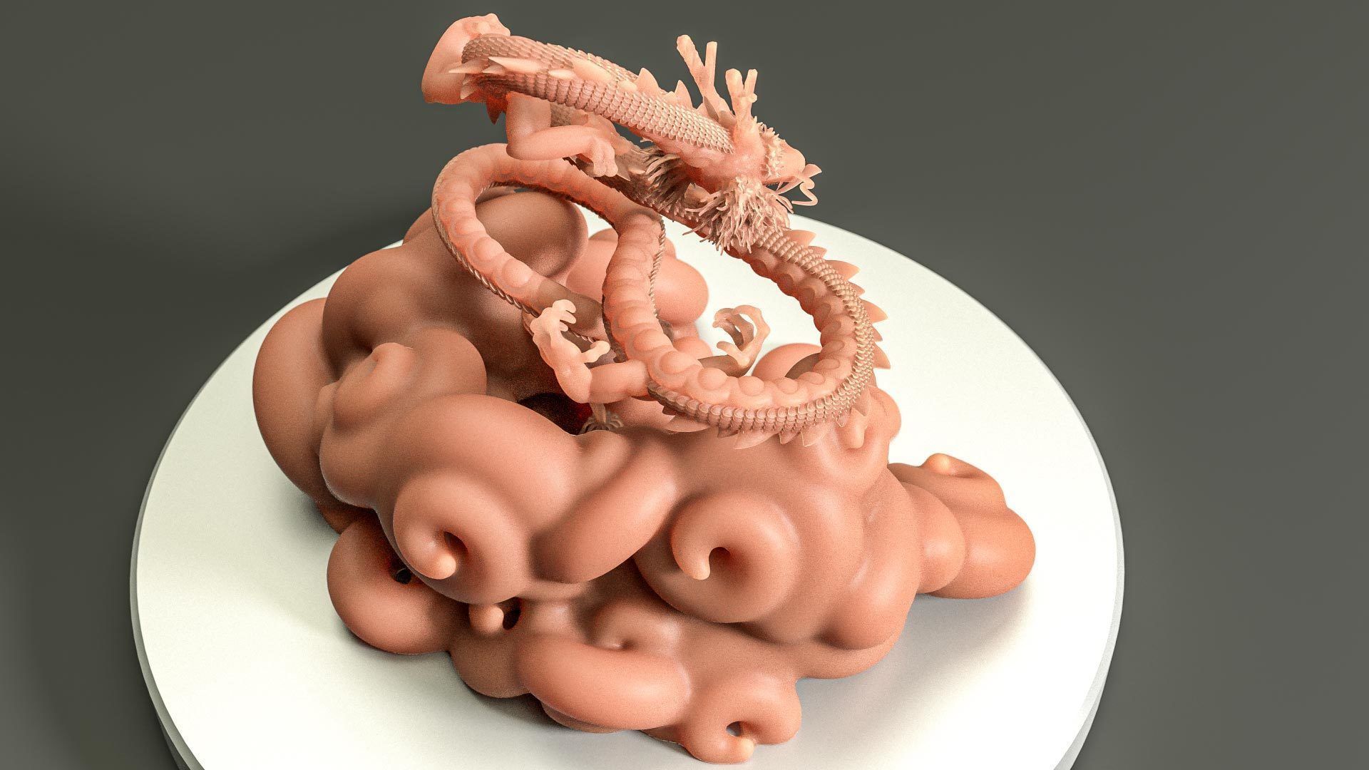 Shenron fron Dragon Ball - 3D print Model 3D print model_6