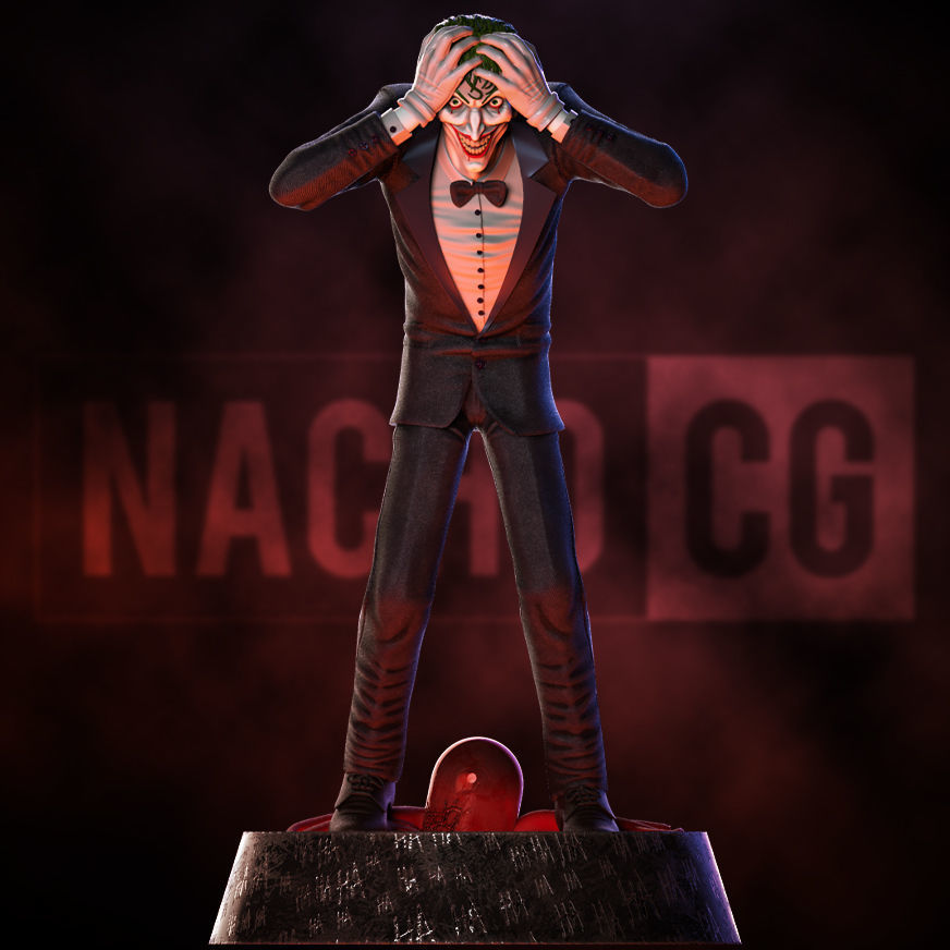 Fanart Joker - Killing Joke - Statue 3D print model_1