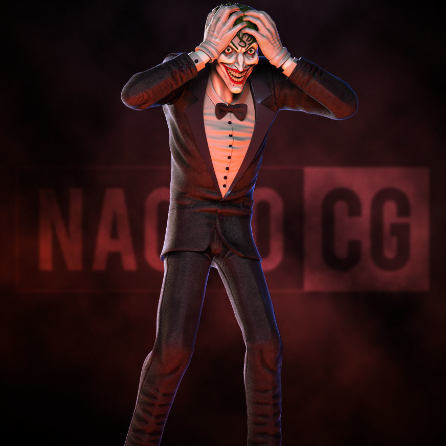 Fanart Joker - Killing Joke - Statue 3D print model_3