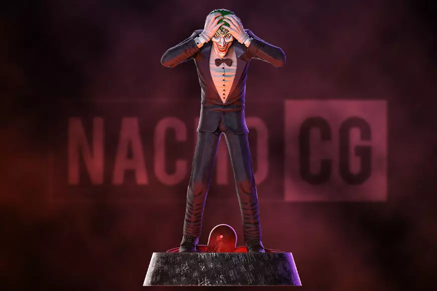 Fanart Joker - Killing Joke - Statue 3D print model_0