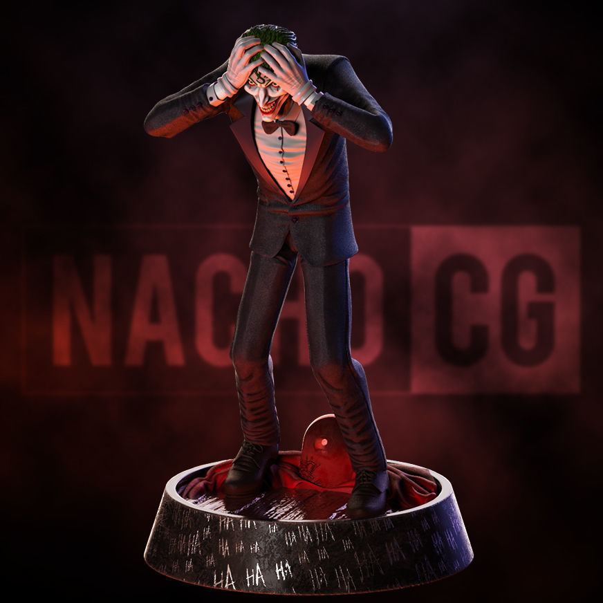 Fanart Joker - Killing Joke - Statue 3D print model_4