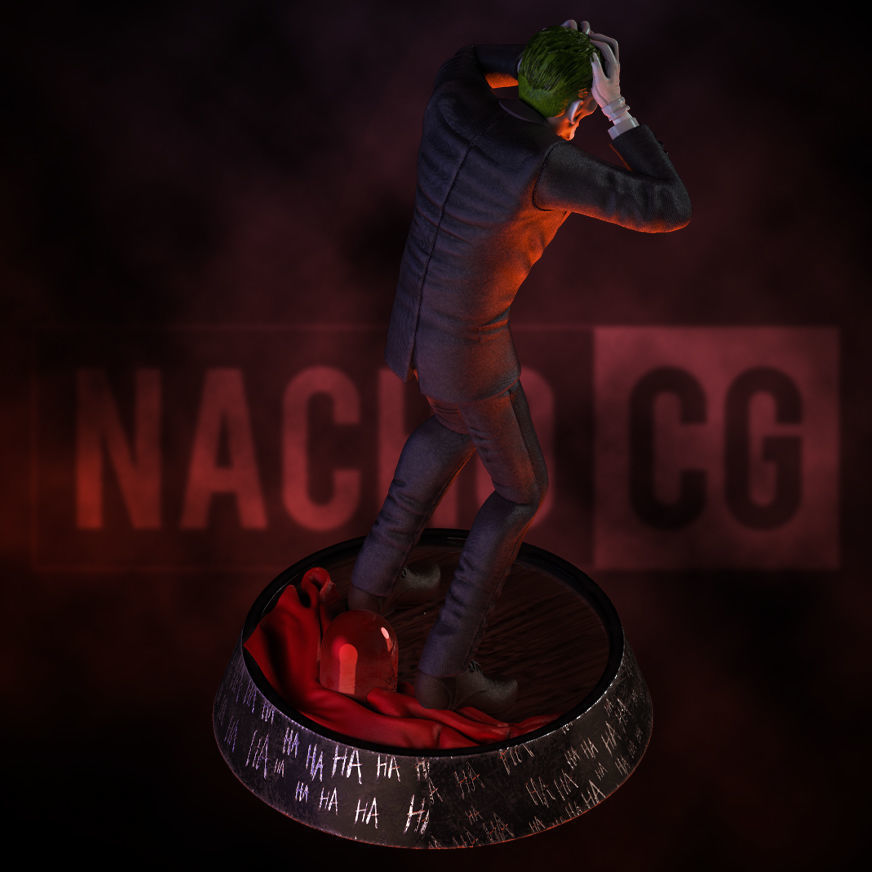 Fanart Joker - Killing Joke - Statue 3D print model_5