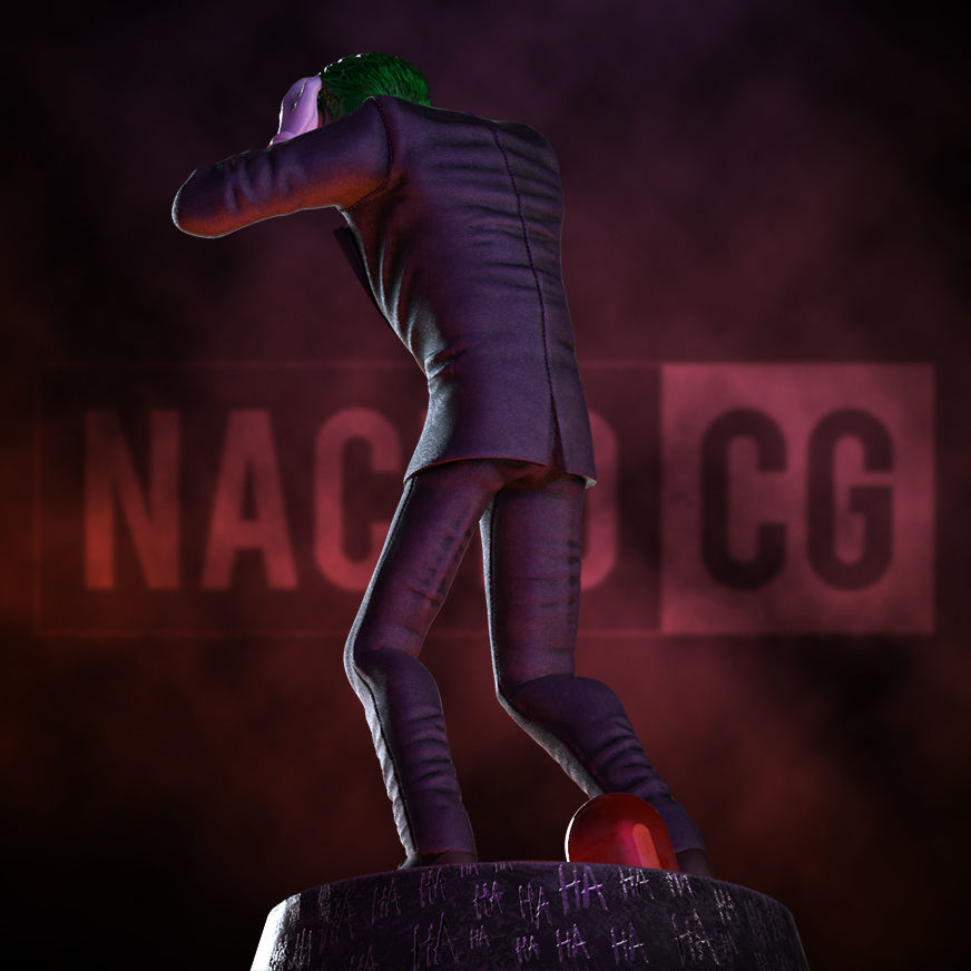 Fanart Joker - Killing Joke - Statue 3D print model_6
