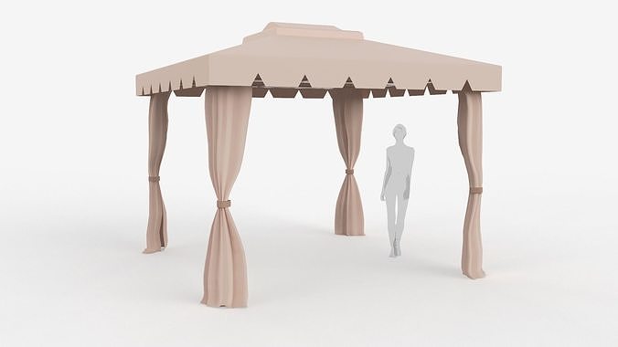 Roman Tent 3x3 Meters 3D model