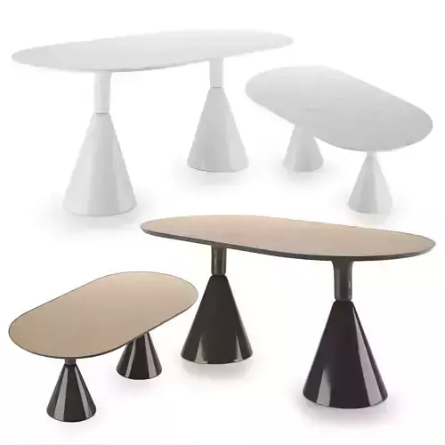 Sancal Pion Dining Table Family 3D model