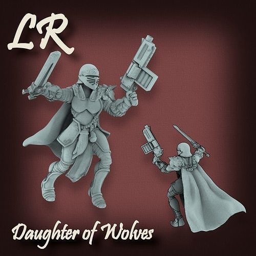 Daughter of Wolves Sergeant  Free 3D print model