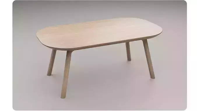 Coffee Table light Oak wood PBR 3dmodel Low-poly 3D model Coffee Table light Oak wood PBR 3dmodel Low-poly 3D model