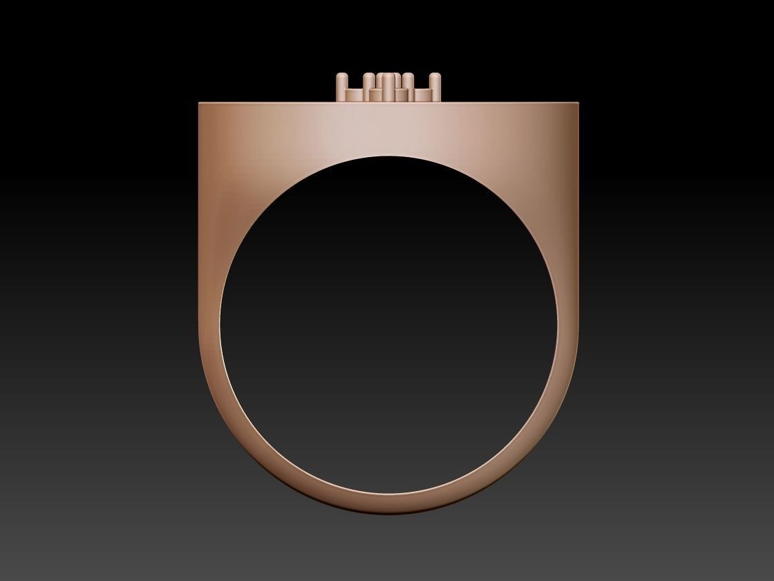 Coin ring 3D print model_4