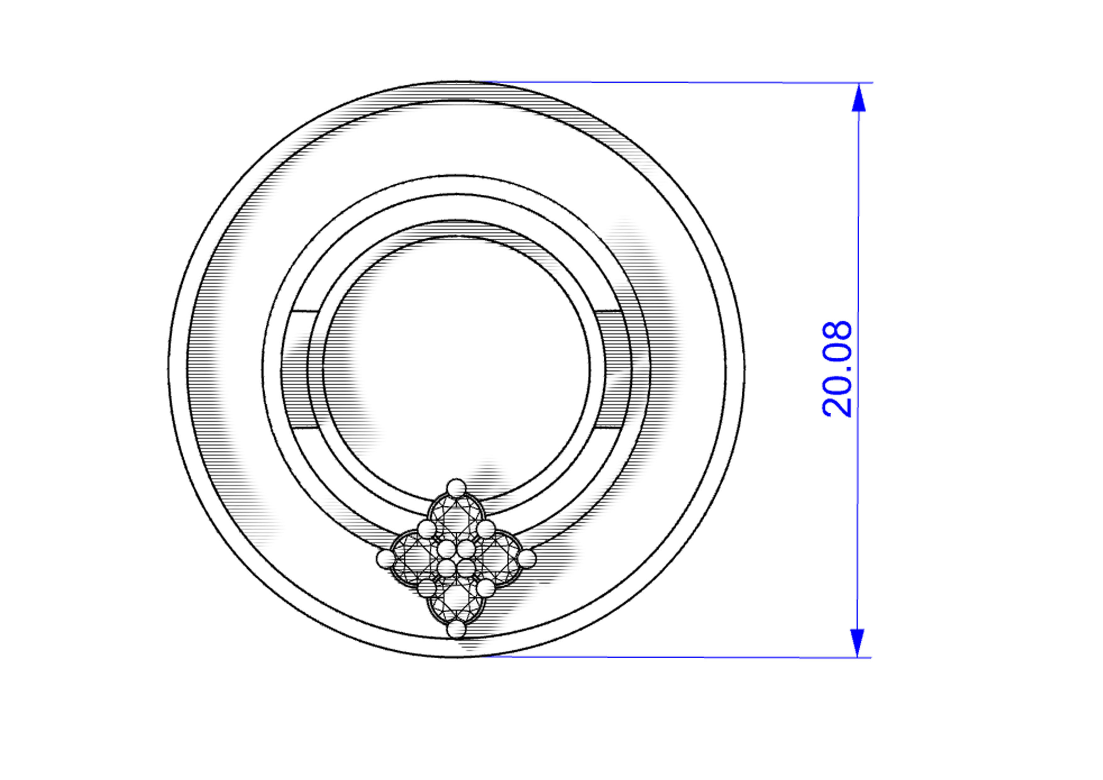 Coin ring 3D print model_8