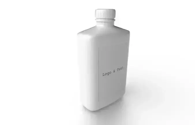 Bottle M10 Low-poly 3D model