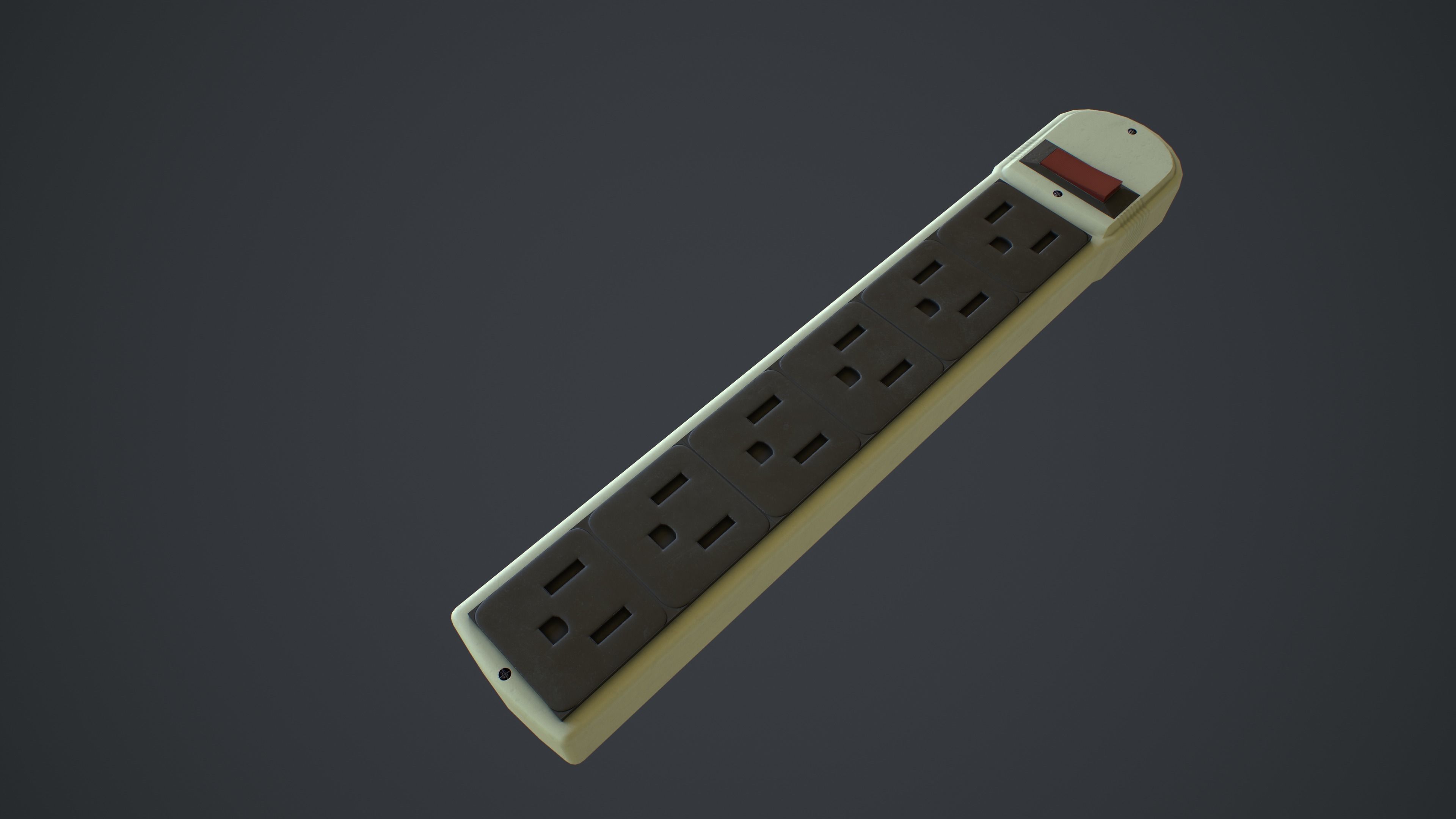 Outlets and Switches - Clean and Dirty Low-poly 3D model_30