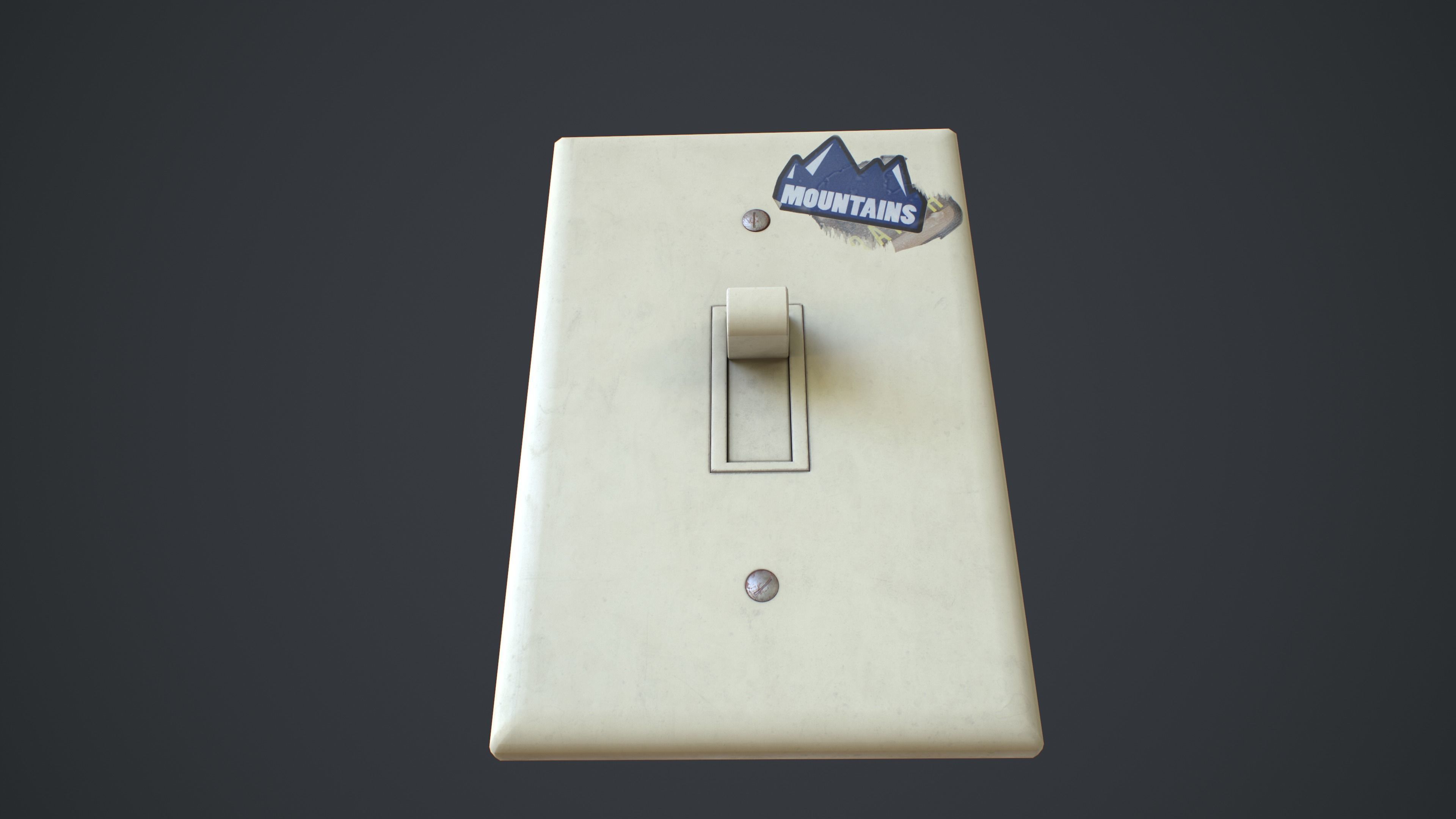 Outlets and Switches - Clean and Dirty Low-poly 3D model_20