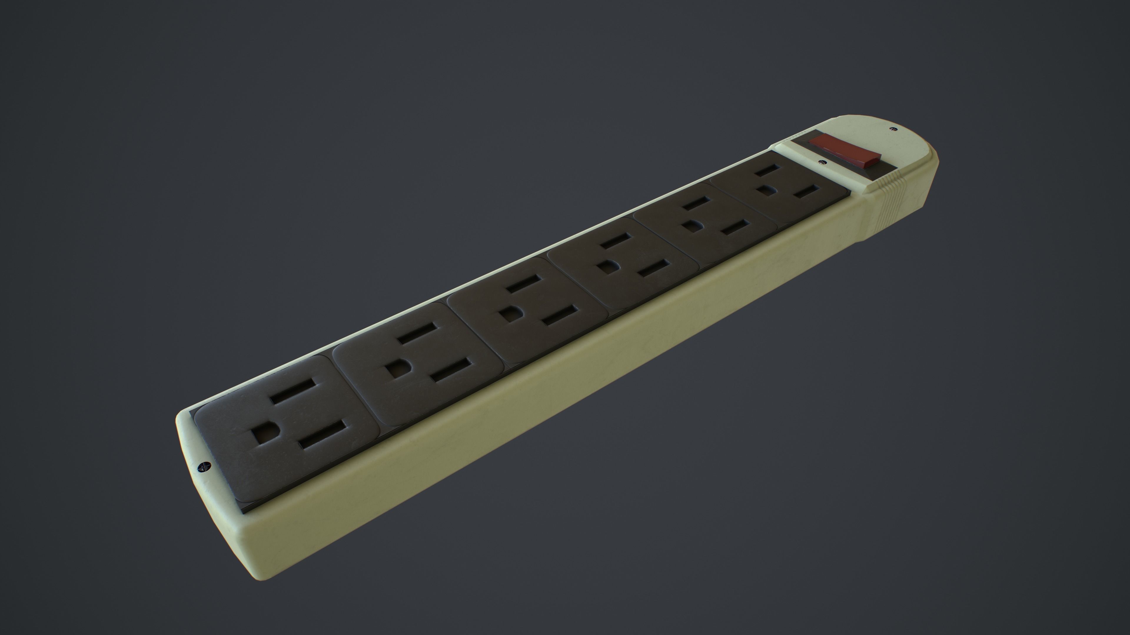 Outlets and Switches - Clean and Dirty Low-poly 3D model_29