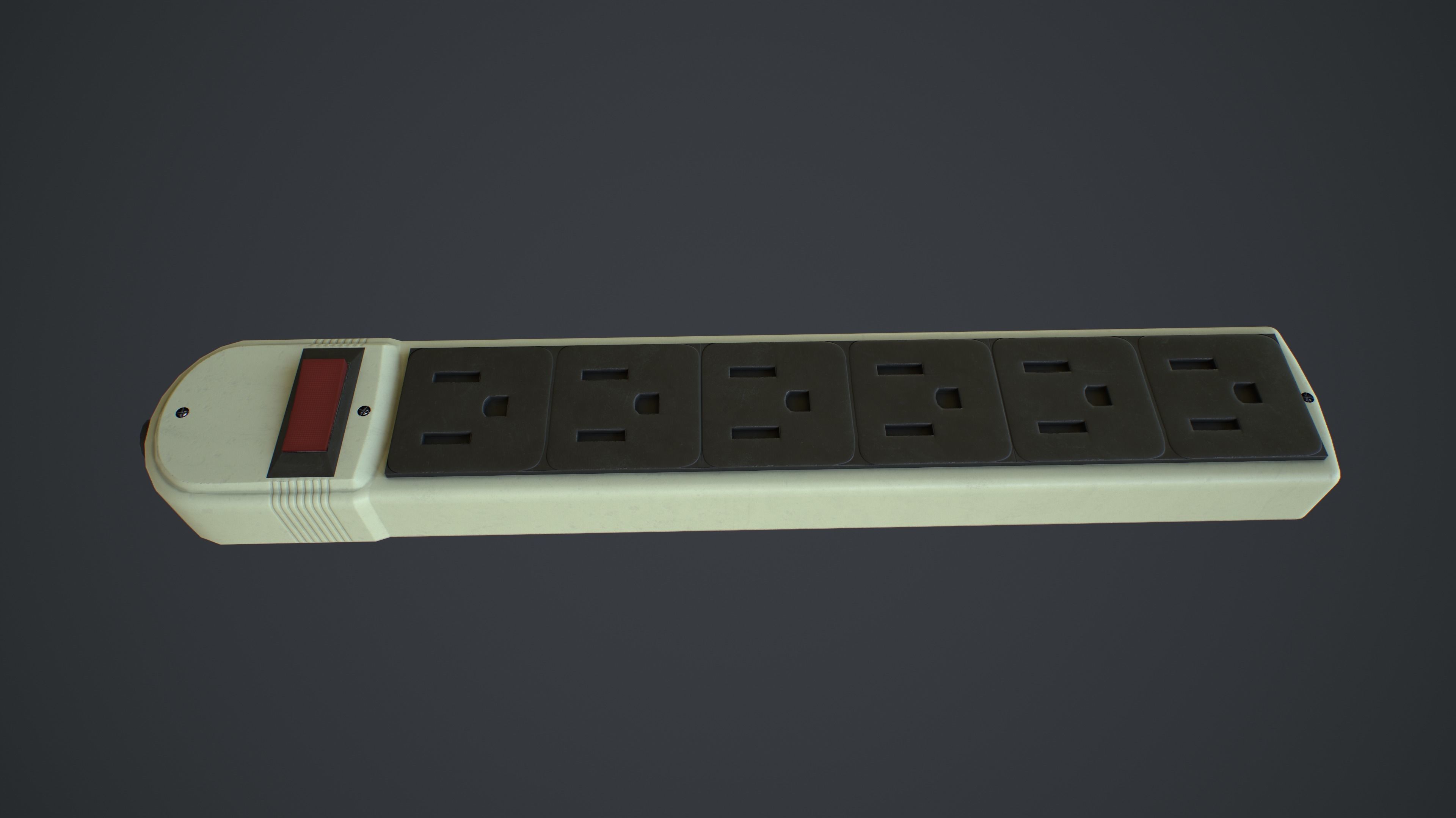 Outlets and Switches - Clean and Dirty Low-poly 3D model_26