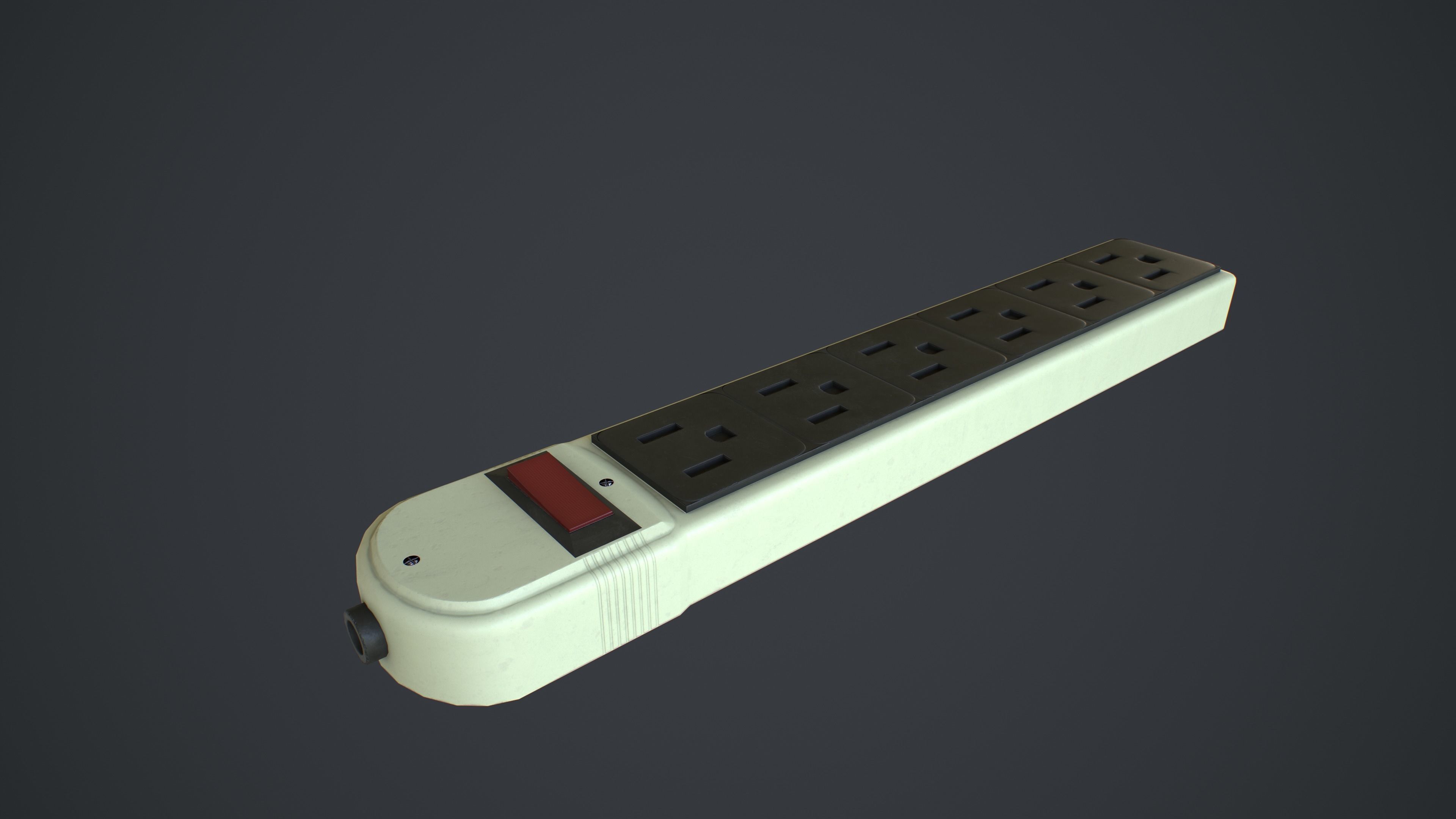 Outlets and Switches - Clean and Dirty Low-poly 3D model_24