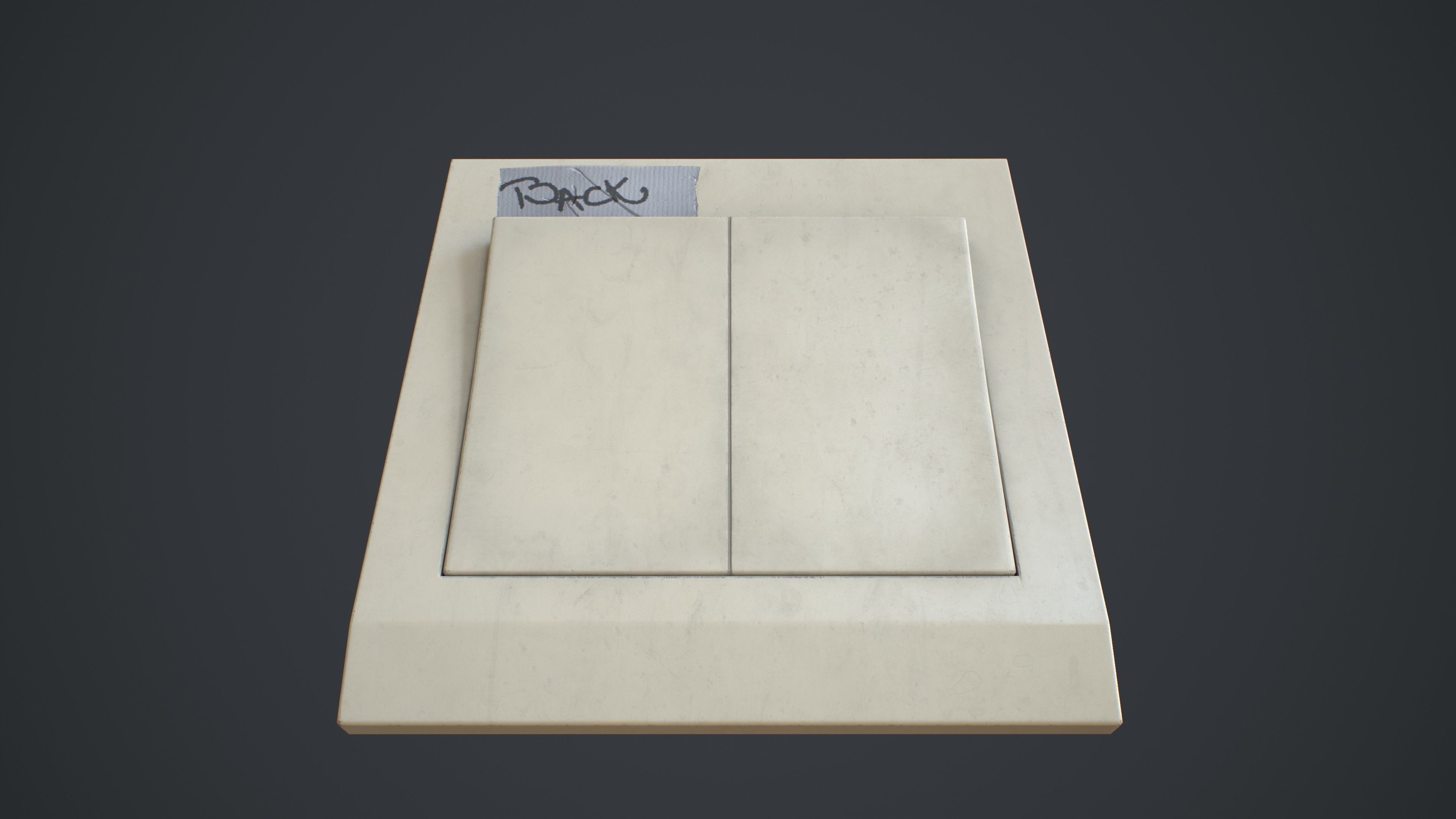 Outlets and Switches - Clean and Dirty Low-poly 3D model_13