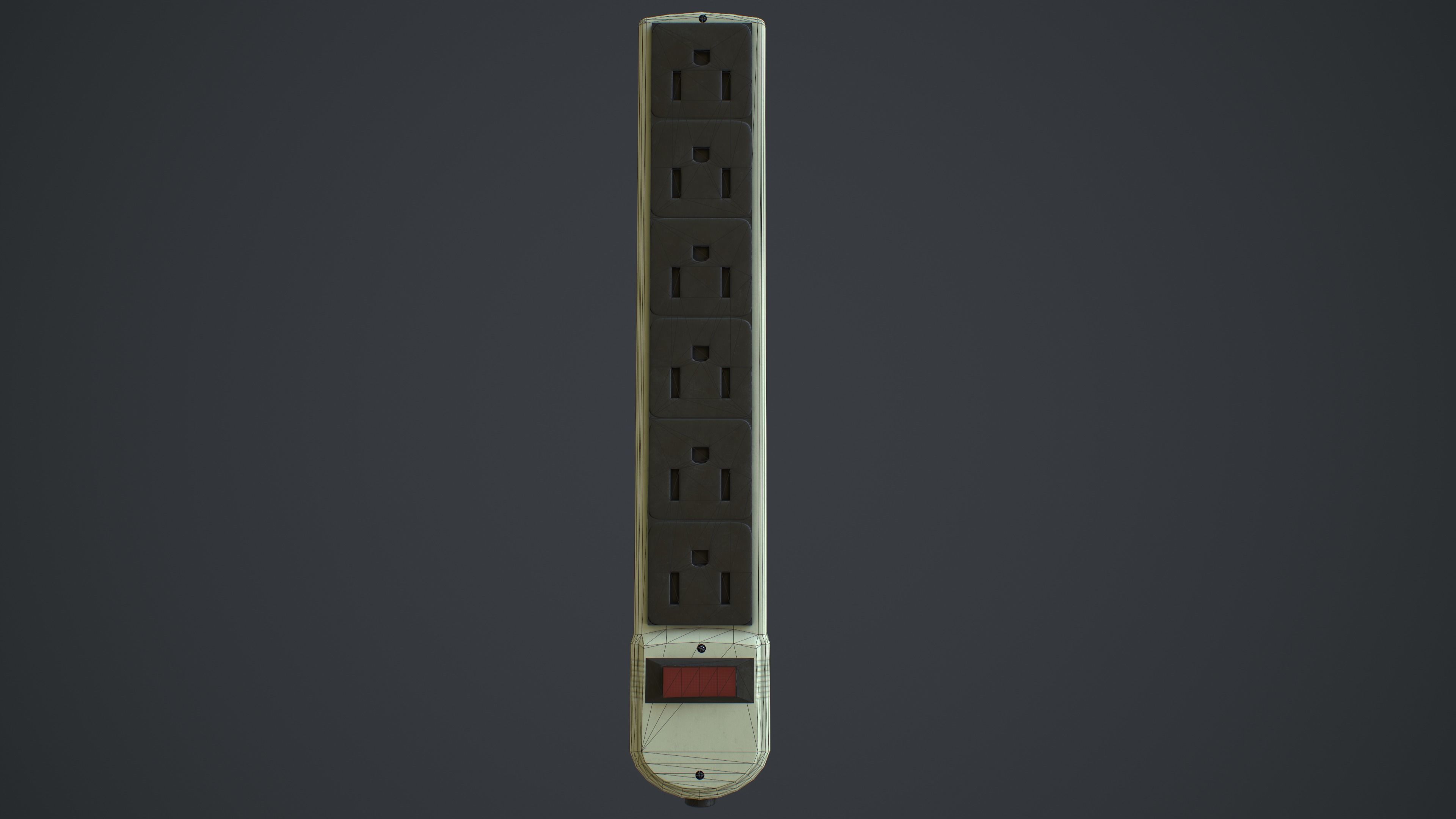 Outlets and Switches - Clean and Dirty Low-poly 3D model_33