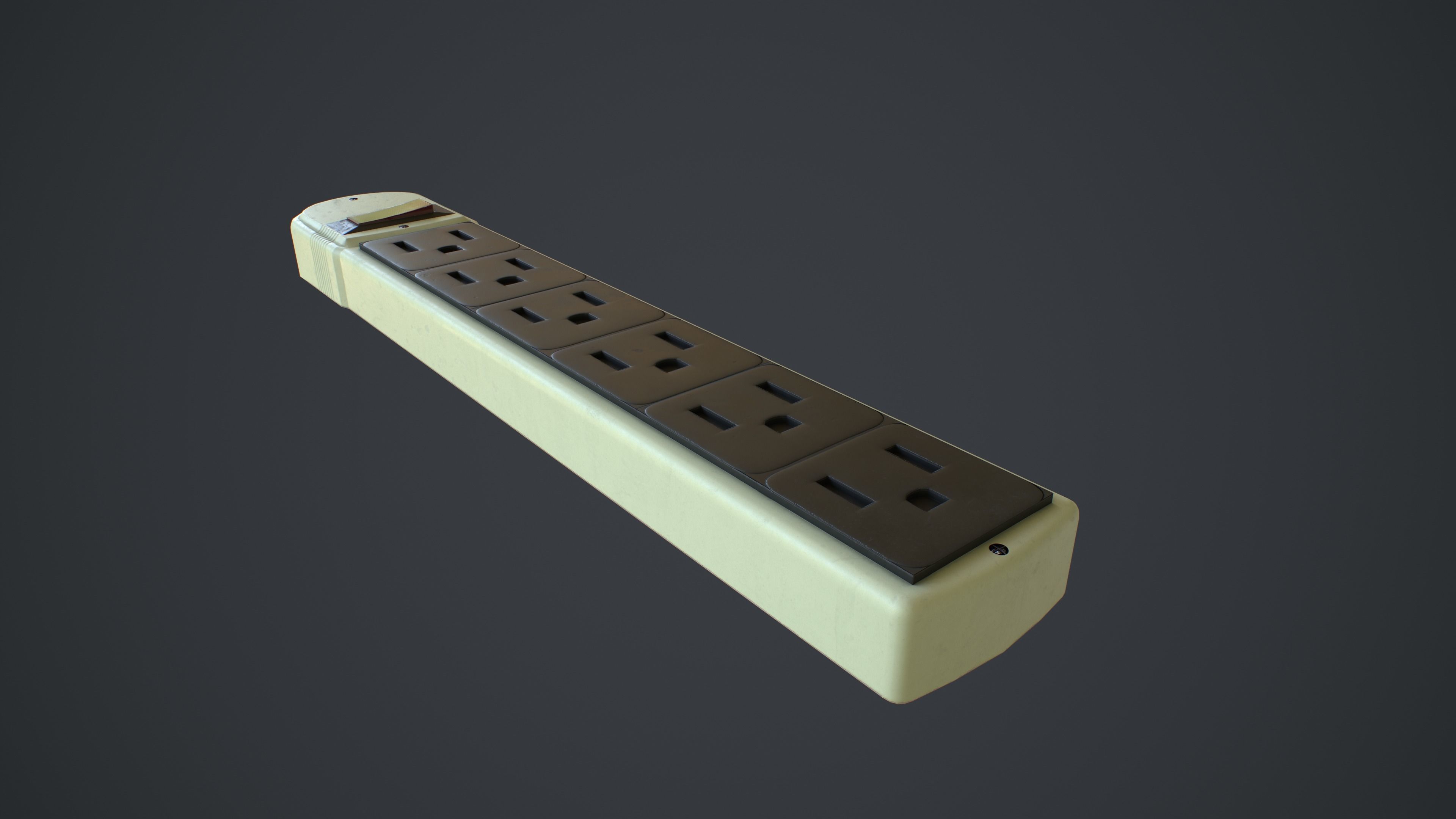Outlets and Switches - Clean and Dirty Low-poly 3D model_27