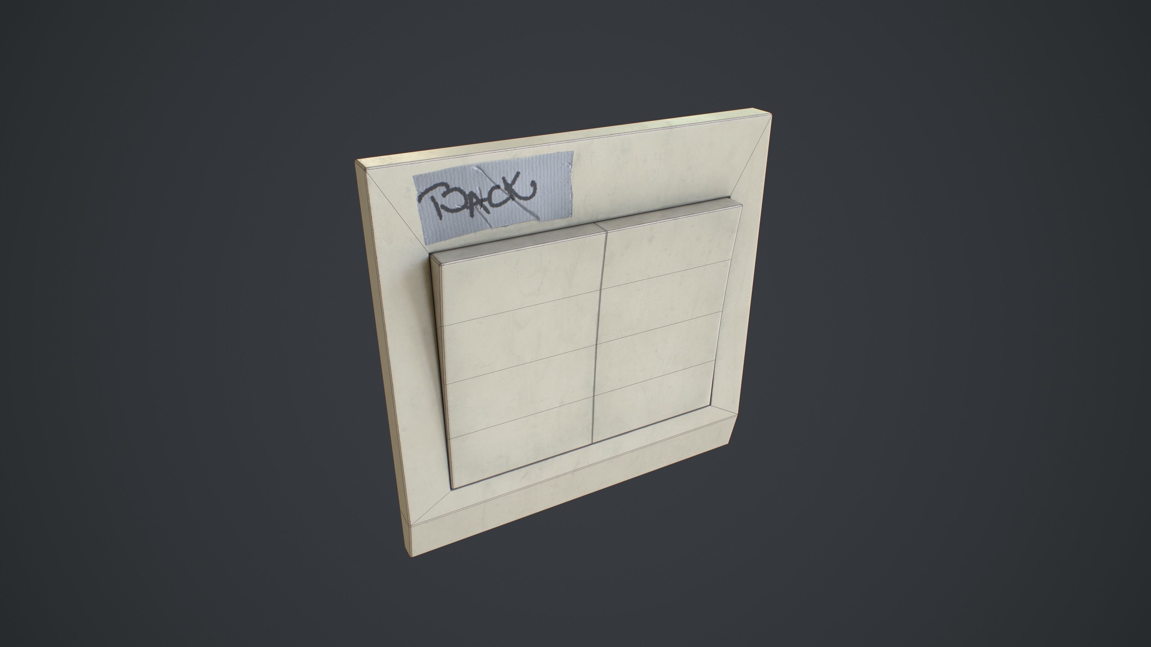 Outlets and Switches - Clean and Dirty Low-poly 3D model_16
