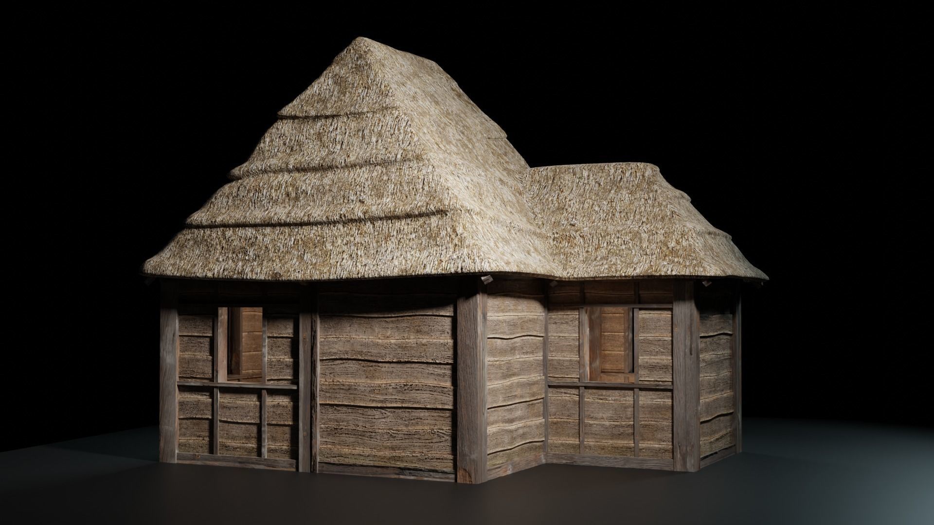 Medieval Hut - Sredniowieczna Chata --1D-- Low-poly 3D model_2