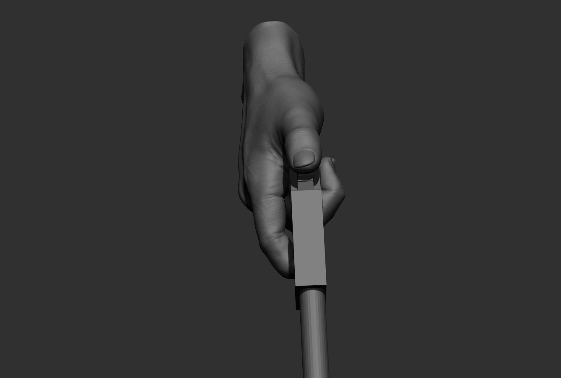 6 male hand poses 3D model_56