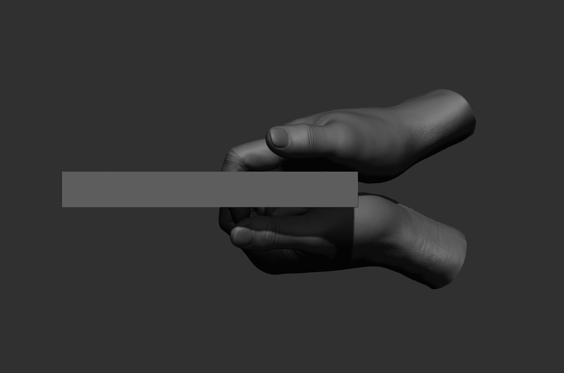 6 male hand poses 3D model_26