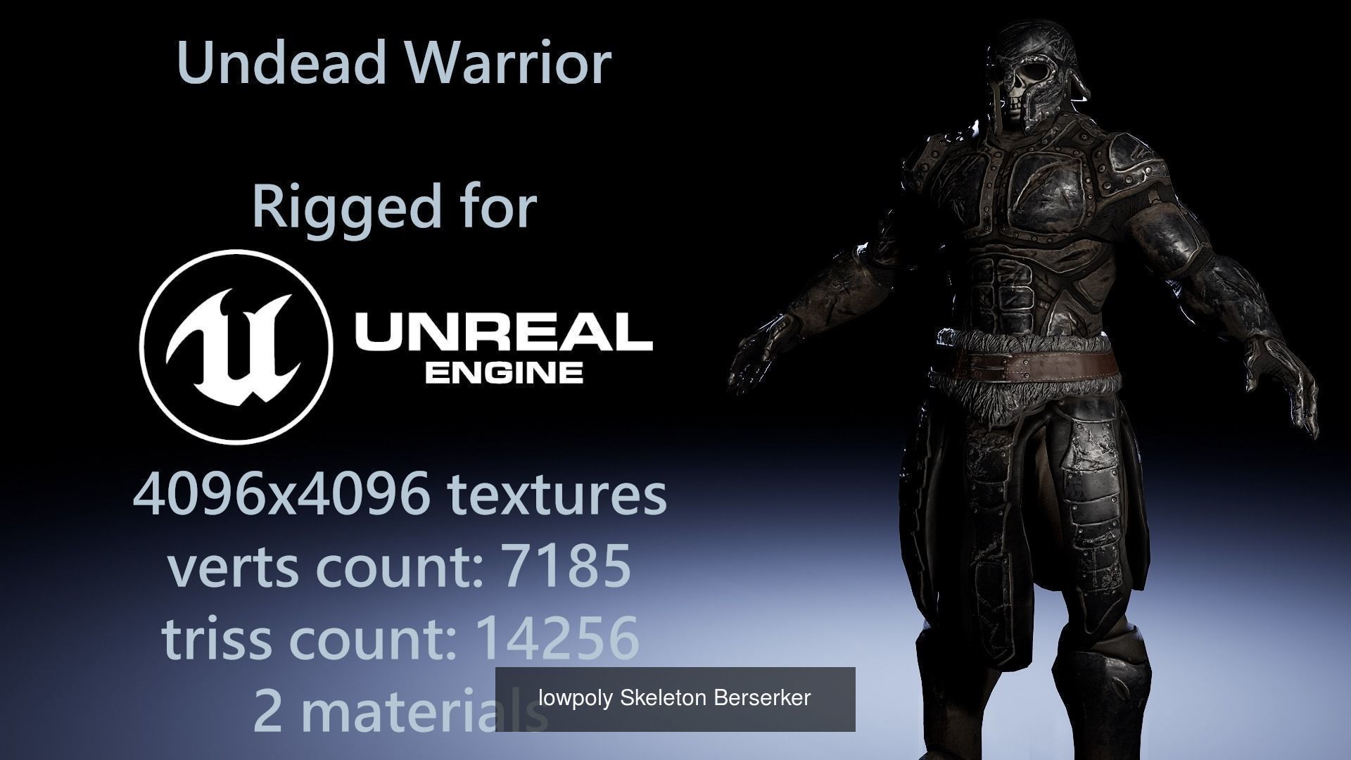 Fantasy Knight Skeleton and werewolf pack 3D Model Collection_5