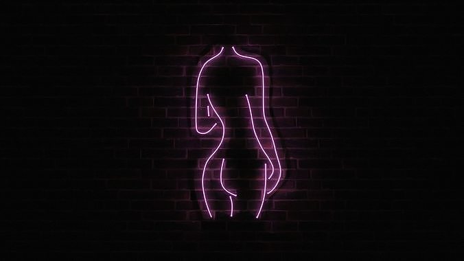 Neon 3D Model 13 - Body Shape 3 3D model