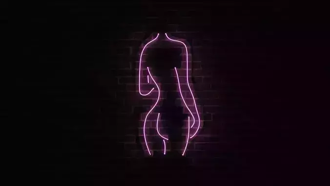 Neon 3D Model 13 - Body Shape 3 3D model