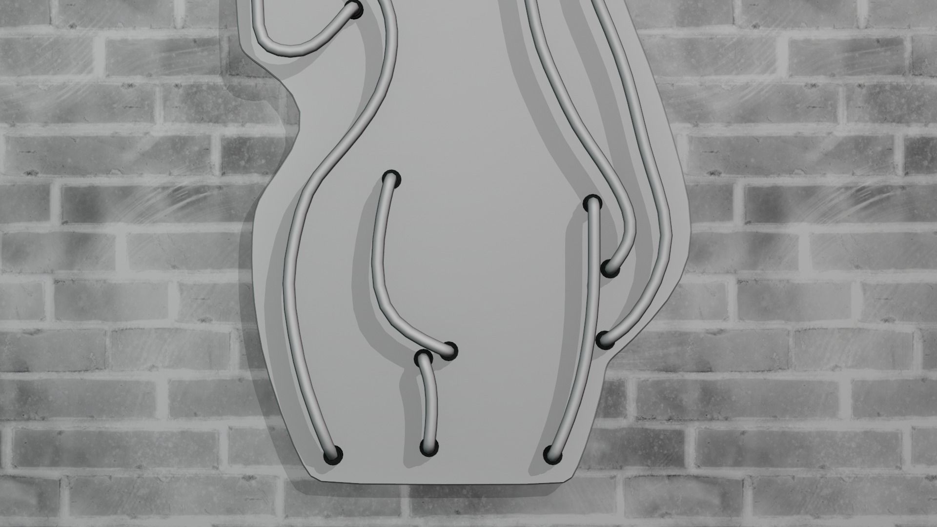Neon 3D Model 13 - Body Shape 3 3D model_14