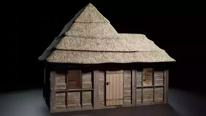Medieval Hut - Sredniowieczna Chata --3D--