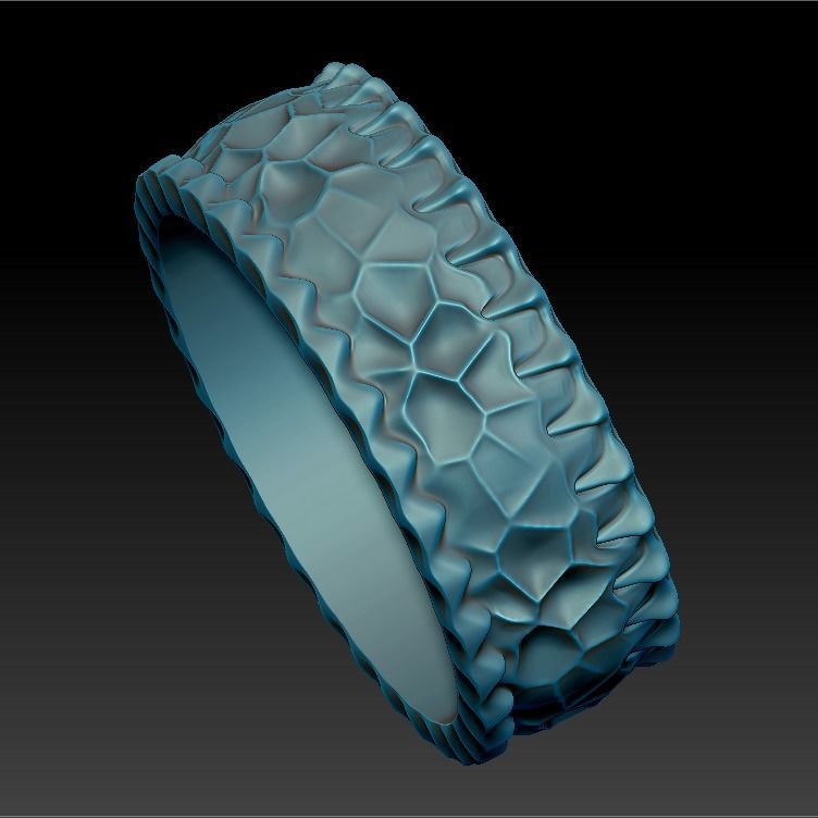 Wedding ring 3D print model_1