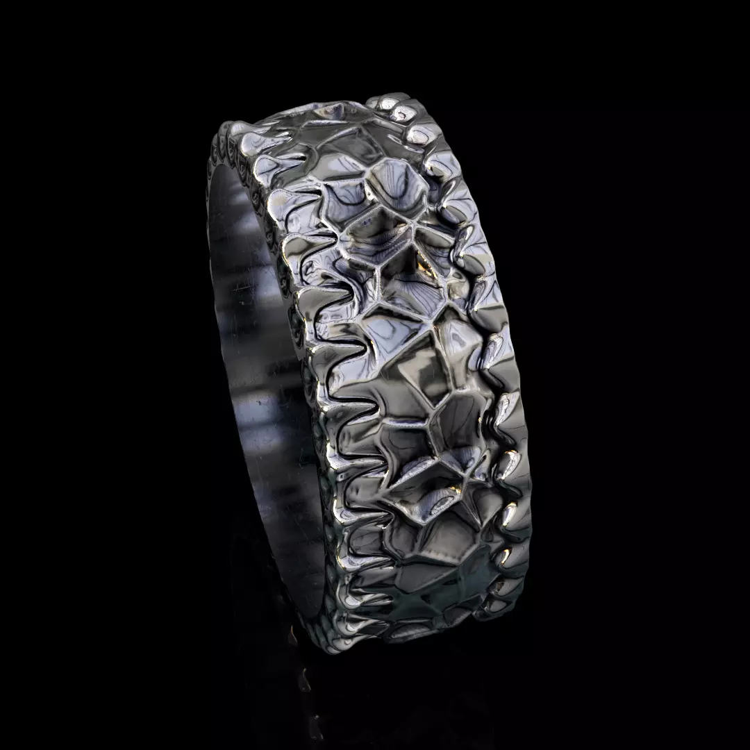 Wedding ring 3D print model_0