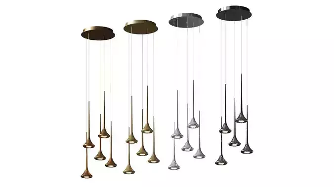 Bach Pendant By Kuzco Lighting 3D model