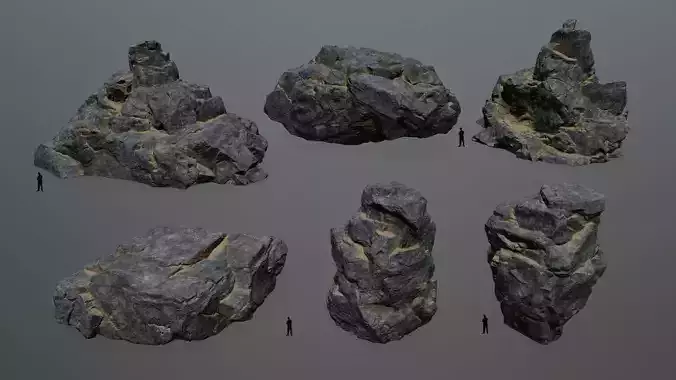 rocks rock Low-poly 3D model