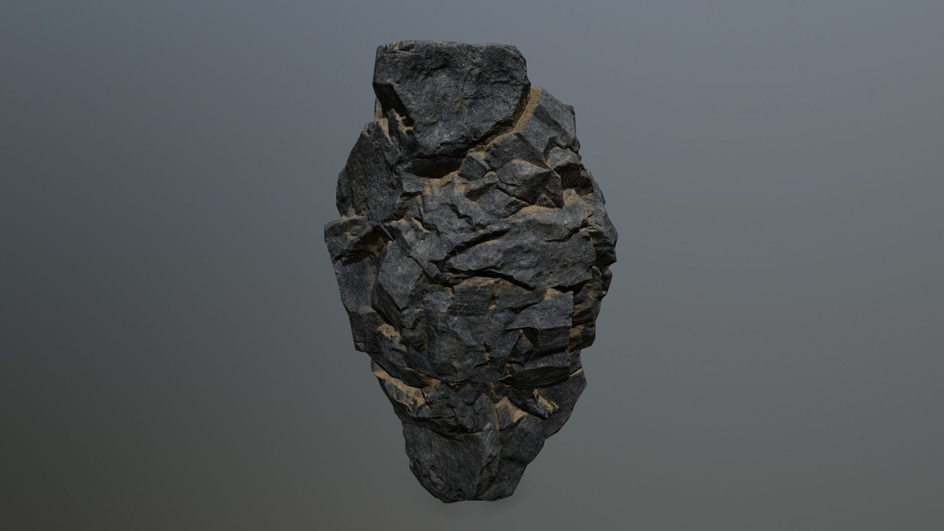 rocks rock Low-poly 3D model_7