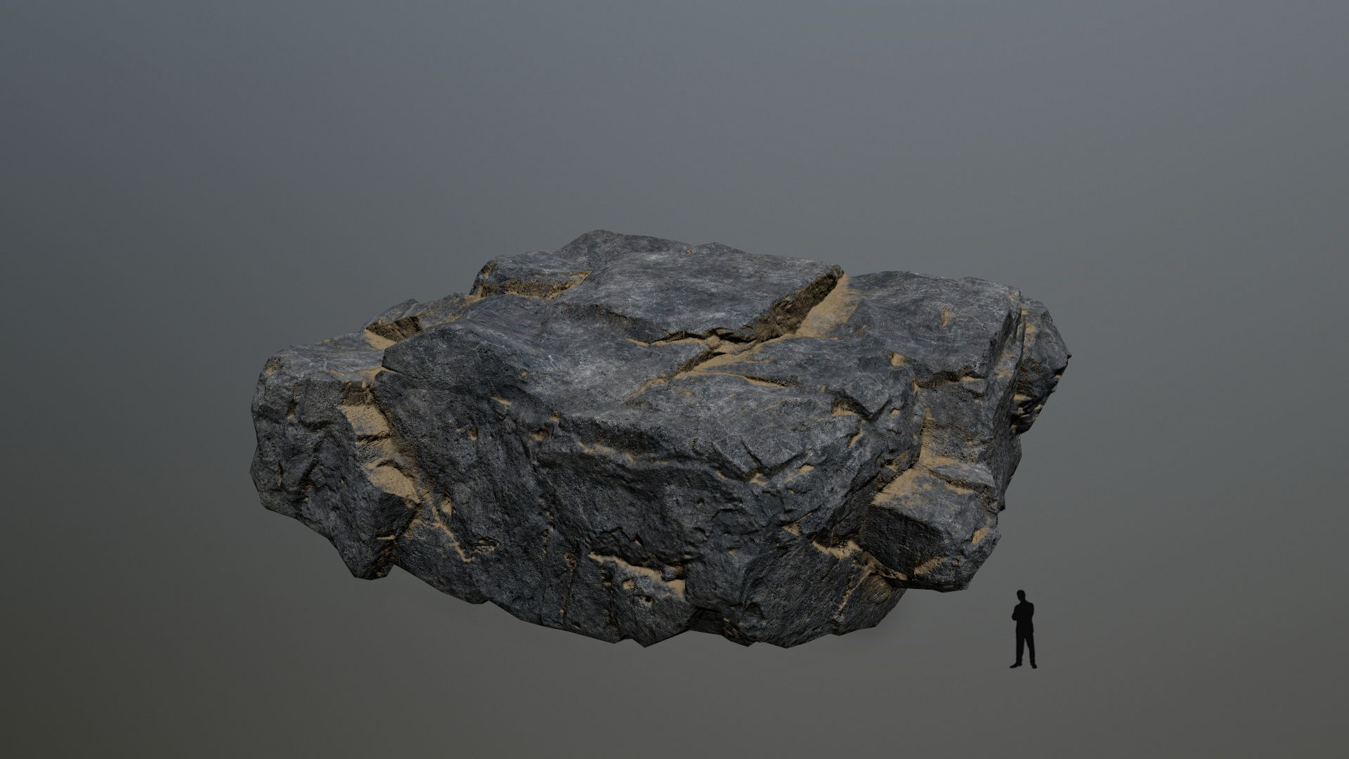 rocks rock Low-poly 3D model_11