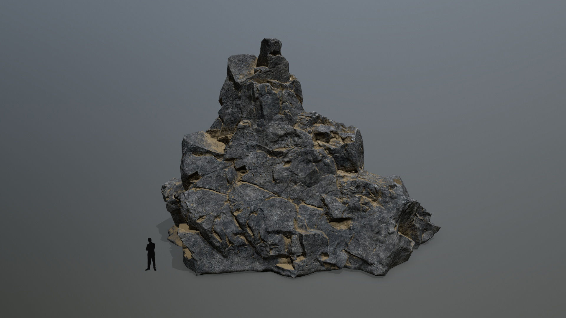 rocks rock Low-poly 3D model_1