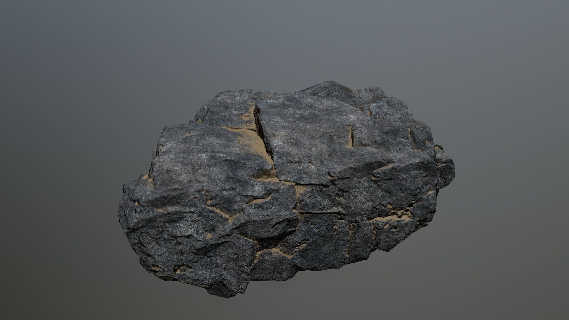 rocks rock Low-poly 3D model_13