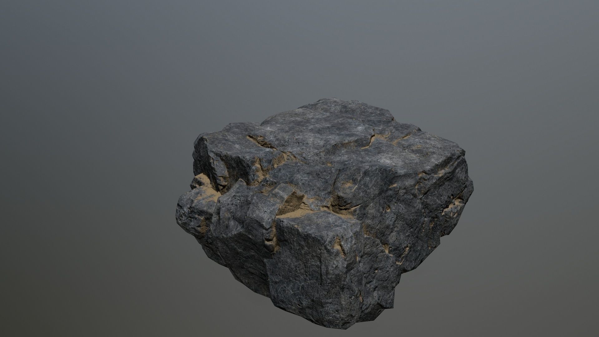 rocks rock Low-poly 3D model_12